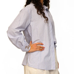 MARYLEY CAMICIA 003 BRILLANTINI AZZURRA