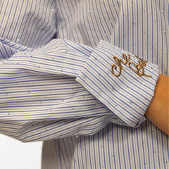 MARYLEY CAMICIA 003 BRILLANTINI AZZURRA