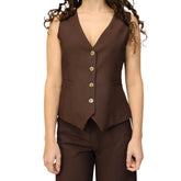MARYLEY GILET 237 MARRONE