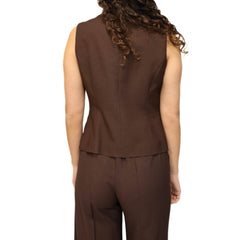 MARYLEY GILET 237 MARRONE