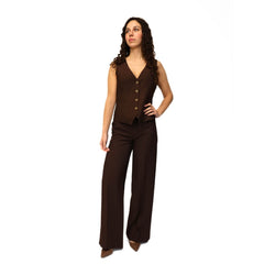 MARYLEY GILET 237 MARRONE