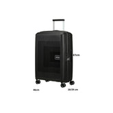 AMERICAN TOURISTER TROLLEY MEDIO MD8-002-09 AEROSTEP NERO