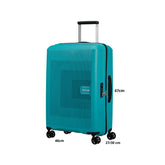 AMERICAN TOURISTER TROLLEY MEDIO MD8-002-21 AEROSTEP TURQUOISE TONIC