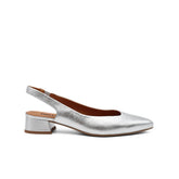 MELLUSO SLINGBACK D159 LAMINATO ARGENTO