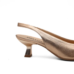 MELLUSO SLINGBACK D202 LAMINATO NUDE