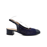 MELLUSO SLINGBACK N414 FORATA BLU