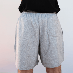 NEW BALANCE PANTALONCINI FELPA MS41520 GRIGIO