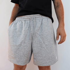 NEW BALANCE PANTALONCINI FELPA MS41520 GRIGIO