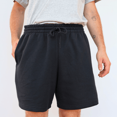 NEW BALANCE PANTALONCINI FELPA MS41520 NERO