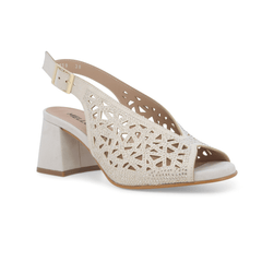 MELLUSO SANDALO N653 GLITTER BEIGE