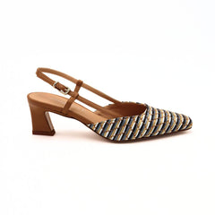 ALESSANDRA PELUSO SLINGBACK NA60 RAFFIA MULTICOLOR