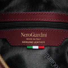 NERO GIARDINI BORSA A SPALLA CAMOSCIO I644343D 613 BORDEAUX