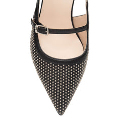 NERO GIARDINI SLINGBACK E615474D 100 NERO