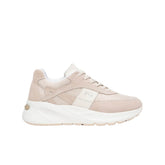 Sneakers donna Nero Giardini E615182D 677 Nude in camoscio e tessuto lurex.