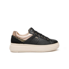 NERO GIARDINI SNEAKERS PELLE I617430D 100 NERO