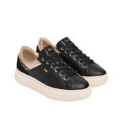 NERO GIARDINI SNEAKERS PELLE I617430D 100 NERO