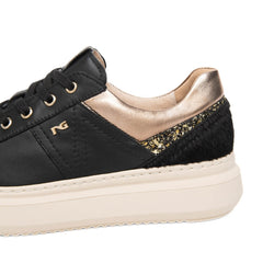 NERO GIARDINI SNEAKERS PELLE I617430D 100 NERO