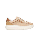 Sneakers Nero Giardini beige in raffia naturale.