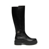 NERO GIARDINI STIVALE PELLE I618026D 100 NERO