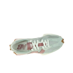 Sneakers New Balance 327 acquamarina e rosa in suede e mesh