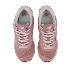 Sneakers New Balance 574 rosa in suede e mesh