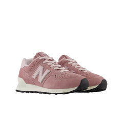 Sneakers New Balance 574 rosa in suede e mesh