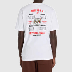 NEW BALANCE T-SHIRT RAMEN SUSHI MT61H51DWT BIANCO