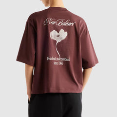 NEW BALANCE T-SHIRT WT62O8R1 BORDEAUX