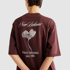 NEW BALANCE T-SHIRT WT62O8R1 BORDEAUX