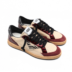 4B12 SNAKERS PLAY NEW D233 BIANCO BORDEAUX