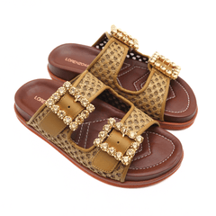 LORENZO MARI CIABATTA PRIMULA 06 VERDE MILITARE