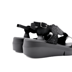 MELLUSO SANDALO R80440 STRASS NERO