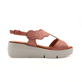 MELLUSO SANDALO R80440 STRASS ROSA