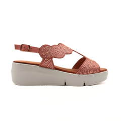 MELLUSO SANDALO R80440 STRASS ROSA