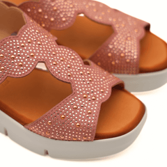 MELLUSO SANDALO R80440 STRASS ROSA