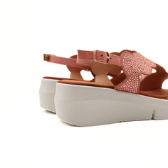 MELLUSO SANDALO R80440 STRASS ROSA