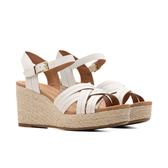 CLARKS SANDALO SABINA STRAP 181464 CREMA