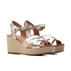 CLARKS SANDALO SABINA STRAP 181463 PLATINO