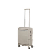 Trolley rigido Samsonite Paralux Stone Gray vista frontale
Dettaglio del guscio rigido riciclato Samsonite Paralux Stone Grey
