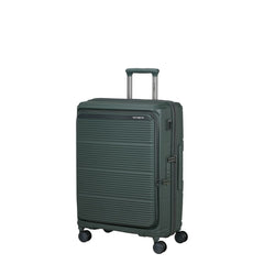 Valigia media Samsonite Paralux Olive vista frontale
Dettaglio guscio rigido e pannello frontale valigia Samsonite Paralux Olive