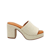 SANDRO ROSI CIABATTA TACCO 4697 INTRECCIO BIANCO
