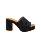 SANDRO ROSI CIABATTA TACCO 4697 INTRECCIO NERO