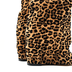 THE SELLER STIVALE ZEPPA SE002 LEOPARDATO