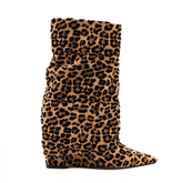 THE SELLER STIVALE ZEPPA SE002 LEOPARDATO