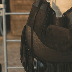 RIPANI BORSA FRANGE SIGRID MARRONE CIOCCOLATO