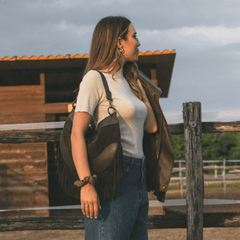 RIPANI BORSA FRANGE SIGRID MARRONE CIOCCOLATO