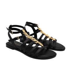 SPAZIO CORRIDONI SANDALO SCHIAVA 8564 NERO