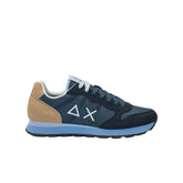 Sneakers SUN68 BZ36106 blu in pelle e tessuto