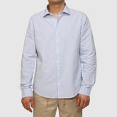 SUN68 CAMICIA S36123 AZZURRO A RIGHE