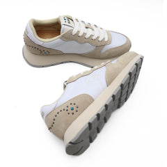 SUN68 SNEAKERS BZ36205 BIANCHE CON BORCHIE